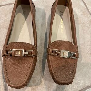 New without tags Anne Klein tan loafers.